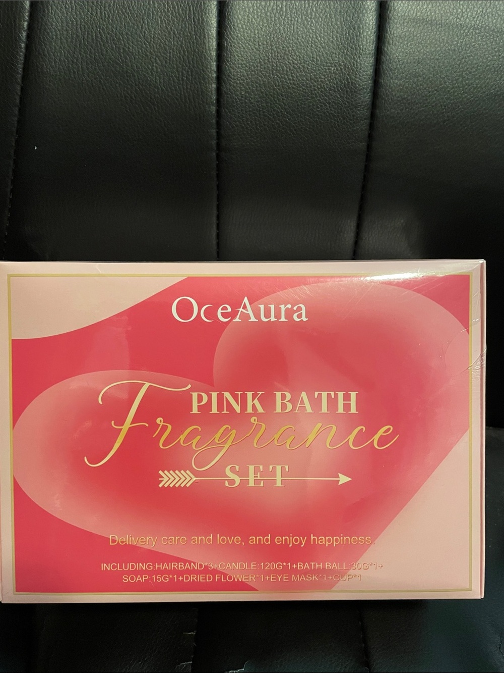 OceAura Pink Bath Fragrance Set, an at-home aromatherapy and spa Pink